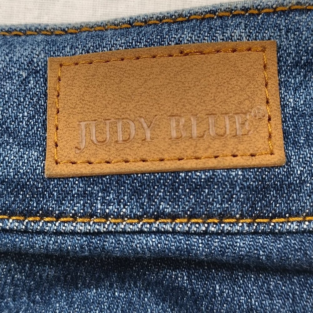Judy Blue Skinny Fit Jeans Womens Size 14W High Rise Blue Denim Pockets Stretch - Picture 5 of 16